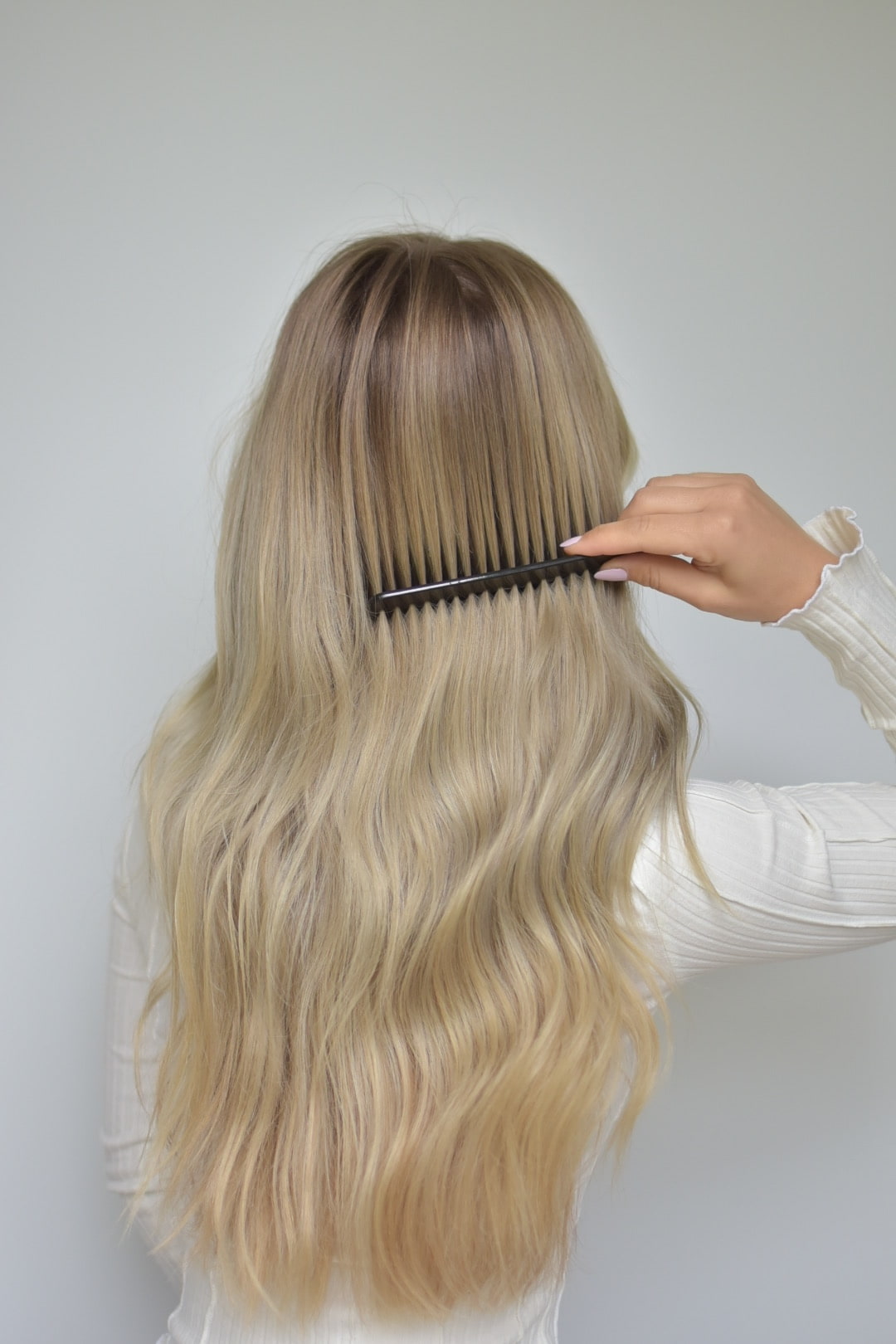 Blondes langes Haar