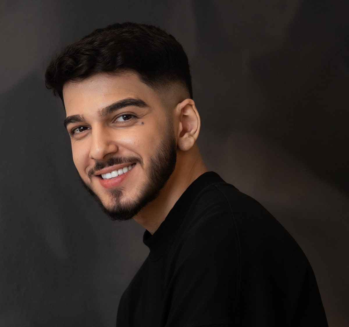 Fade Cut Frisur Mann mit French Crop Frisur